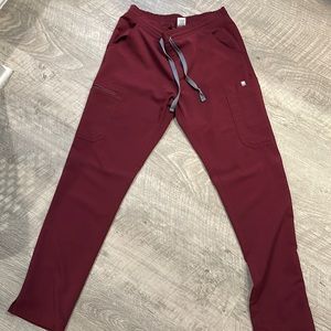 FIGS burgundy pants